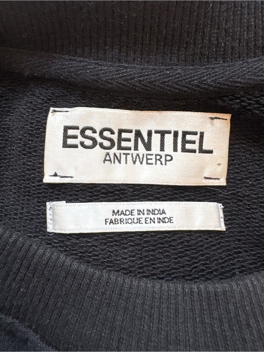 Essential Antwerp Black Sweatshirt with Colorful Embroidered Floral Sleeves - Picture 7 of 11